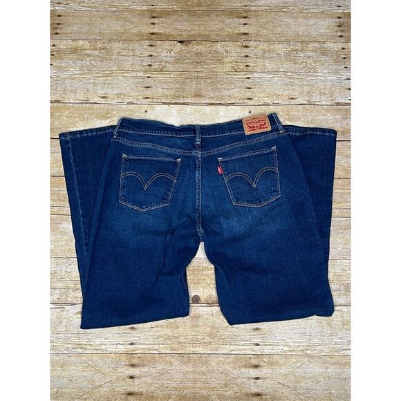 LEVI'S SIZE 12 MID-RISE CLASSIC CASUAL EVERYDAY BOOTCUT STRETCH PREMIUM JEANS - Picture 7 of 11